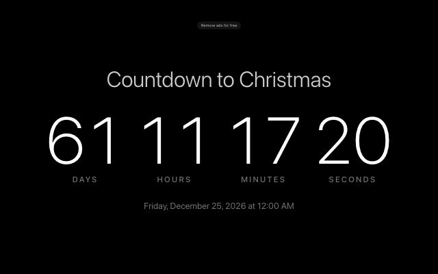 Christmas Countdown preview