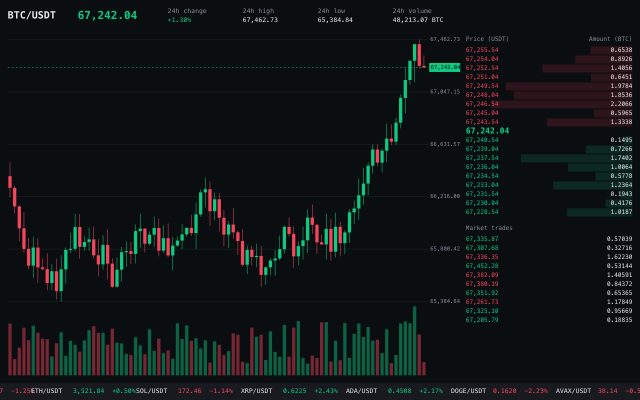 Fake Crypto Trading Screen preview