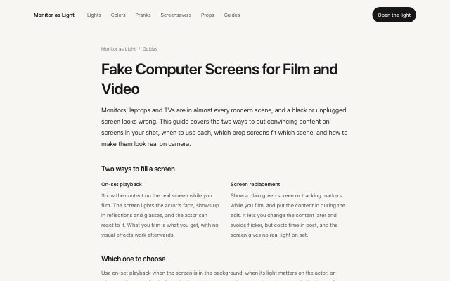 Fake Computer Screens for Film and Video preview