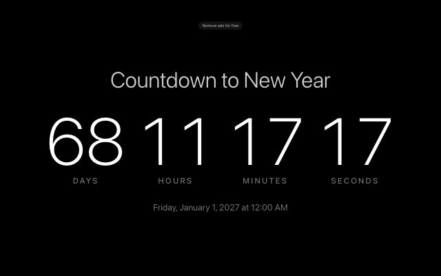 New Year Countdown preview